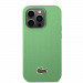 Lacoste Iconic Petit Pique Logo Case - дизайнерски кожен кейс за iPhone 14 Pro (зелен) 2