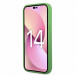 Lacoste Iconic Petit Pique Logo Case - дизайнерски кожен кейс за iPhone 14 Pro (зелен) 4