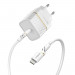 Otterbox Lightning to USB-C Wall Charging Kit 18W - захранване за ел. мрежа с USB-C изход с технология за бързо зареждане и USB-C към Lightning кабел (бял) 1