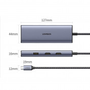 Ugreen 9-in-1 Multifunctional USB-C Hub CM490 - мултифункционален хъб за свързване на допълнителна периферия за устройства с USB-C (тъмносив) 16