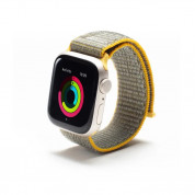 Zagg Gear4 Nylon Sport Watch Band - текстилна каишка за Apple Watch 38мм, 40мм, 41мм (жълт)