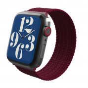 Zagg Gear4 Braided Sport Band Size L - текстилна каишка за Apple Watch 42мм, 44мм, 45мм, Ultra 49мм (бордо)