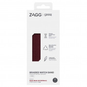 Zagg Gear4 Braided Sport Band Size L for Apple Watch 42mm, 44mm, 45mm, Ultra 49mm (wine) 2