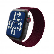 Zagg Gear4 Braided Sport Band Size M - текстилна каишка за Apple Watch 38мм, 40мм, 41мм (бордо)