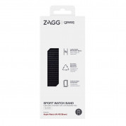 Zagg Gear4 Nylon Sport Watch Band - текстилна каишка за Apple Watch 42мм, 44мм, 45мм, Ultra 49мм (черен) 2
