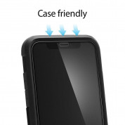Spigen FC HD Tempered Glass - калено стъклено защитно покритие за дисплея за iPhone 11 Pro, iPhone XS, iPhone X (черен-прозрачен) 6
