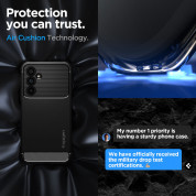 Spigen Rugged Armor Case - тънък качествен силиконов (TPU) калъф за Samsung Galaxy A54 5G (черен) 14