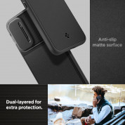 Spigen Optik Armor Case - тънък качествен силиконов (TPU) калъф с капак за камерата за Samsung Galaxy A54 5G (черен) 16