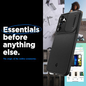 Spigen Optik Armor Case - тънък качествен силиконов (TPU) калъф с капак за камерата за Samsung Galaxy A54 5G (черен) 15