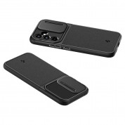 Spigen Optik Armor Case - тънък качествен силиконов (TPU) калъф с капак за камерата за Samsung Galaxy A54 5G (черен) 14