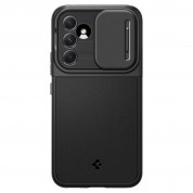 Spigen Optik Armor Case - тънък качествен силиконов (TPU) калъф с капак за камерата за Samsung Galaxy A54 5G (черен) 2
