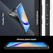 Spigen Liquid Air Case - силиконов (TPU) калъф с висока степен на защита за Samsung Galaxy A34 5G (черен-мат)  15