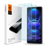 Spigen Tempered Glass GLAS.tR Slim 2 Pack for Xiaomi Redmi Note 12 Pro 5G, Redmi Note 12 Pro Plus 5G, Poco X5 Pro 5G (clear)