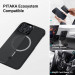 Pitaka MagEZ 3 600D Aramid Fiber MagSafe Case - кевларен кейс с MagSafe за iPhone 14 Pro (черен-сив)  7