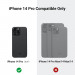 Pitaka MagEZ 3 600D Aramid Fiber MagSafe Case - кевларен кейс с MagSafe за iPhone 14 Pro (черен-сив)  8