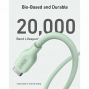 Anker 541 Bio-Based USB-C to Ligthning Cable - сертифициран (MFI) USB-C към Lightning кабел за Apple устройства с Lightning порт (180 см) (зелен) 3