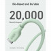 Anker 541 Bio-Based USB-C to Ligthning Cable - сертифициран (MFI) USB-C към Lightning кабел за Apple устройства с Lightning порт (180 см) (зелен) 4