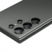 Spigen Optik Pro tR Ez Fit Lens Protector 2 Pack - 2 комплекта предпазни стъклени лещи за камерата на Samsung Galaxy S23 Ultra (тъмнозелен) 3