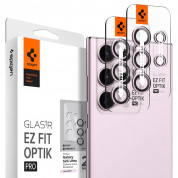Spigen Optik Pro tR Ez Fit Lens Protector 2 Pack for Samsung Galaxy S23 Ultra (lavender) 