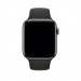 Apple Watch Black Sport Band - оригинална силиконова каишка за Apple Watch 42мм, 44мм, 45мм, Ultra 49мм (черен) (разопакован продукт) 2
