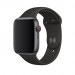 Apple Watch Black Sport Band - оригинална силиконова каишка за Apple Watch 42мм, 44мм, 45мм, Ultra 49мм (черен) (разопакован продукт) 1