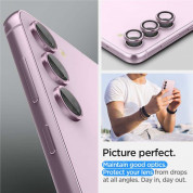 Spigen Optik Pro tR Ez Fit Lens Protector 2 Pack - 2 комплекта предпазни стъклени лещи за камерата на Samsung Galaxy S23, Galaxy S23 Plus (розов) 16