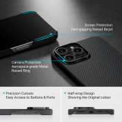 Pitaka MagEZ 3 600D Aramid Fiber Case for iPhone 14 Pro Max (black-grey) 5