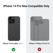 Pitaka MagEZ 3 1500D Aramid Fiber Case for iPhone 14 Pro Max (black-grey) 7