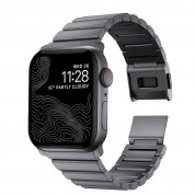 Nomad Strap Aluminum Band - алуминиева каишка за Apple Watch 42мм, 44мм, 45мм, Ultra 49мм (тъмносив) 1