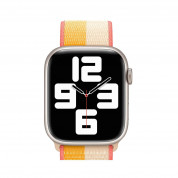 Apple Watch Band Maize Sport Loop - оригинална текстилна каишка за Apple Watch 38мм, 40мм, 41мм (бял-оранжев) (reconditioned) 2