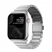 Nomad Strap Aluminum Band - алуминиева каишка за Apple Watch 42мм, 44мм, 45мм, Ultra 49мм (сребрист)