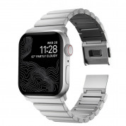 Nomad Strap Aluminum Band - алуминиева каишка за Apple Watch 42мм, 44мм, 45мм, Ultra 49мм (сребрист) 1