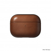 Nomad Modern Leather Case - кожен (естествена кожа) кейс за Apple Airpods Pro 2, AirPods Pro (кафяв) 2