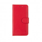 Tactical Field Notes Pro Leather Flip Case - кожен калъф, тип портфейл за iPhone 12, iPhone 12 Pro (червен)