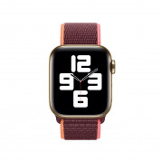 Apple Watch Sport Loop Band Plum - оригинална текстилна каишка за Apple Watch 38мм, 40мм, 41мм (лилав) (разопакован продукт) 2