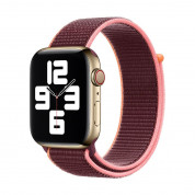 Apple Watch Sport Loop Band Plum - оригинална текстилна каишка за Apple Watch 38мм, 40мм, 41мм (лилав) (разопакован продукт)