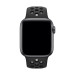 Apple Watch Nike Sport Band Anthracite - оригинална силиконова каишка за Apple Watch 42мм, 44мм, 45мм, Ultra 49мм (черен) (разопакован продукт) 3