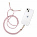 Tech-Protect Universal Chain Necklace Phone Strap v2 - универсална връзка за носене през врата за смартфони (розов) 1