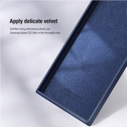 Nillkin CamShield Silky Silicone Case - силиконов (TPU) калъф за Samsung Galaxy S23 Ultra (син) 4