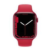 Apple Watch Product Red Sport Band - оригинална силиконова каишка за Apple Watch 42мм, 44мм, 45мм, Ultra 49мм (червен) (разопакован продукт) 1