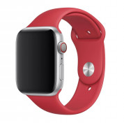 Apple Watch Product Red Sport Band - оригинална силиконова каишка за Apple Watch 42мм, 44мм, 45мм, Ultra 49мм (червен) (разопакован продукт) 2