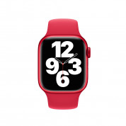 Apple Watch Sport Band Product Red - оригинална силиконова каишка за Apple Watch 38мм, 40мм, 41мм (светлочервен) (разопакован продукт) 6