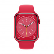 Apple Watch Sport Band Product Red - оригинална силиконова каишка за Apple Watch 38мм, 40мм, 41мм (светлочервен) (разопакован продукт) 1