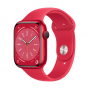 Apple Watch Sport Band Product Red - оригинална силиконова каишка за Apple Watch 38мм, 40мм, 41мм (светлочервен) (разопакован продукт)