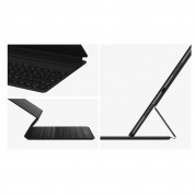 Huawei Flip Keyboard Case - oригинален кейс с клавиатура и поставка за Huawei MatePad 11 (черен)  2