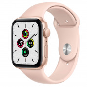 Apple Watch Sport Band Pink Sand - оригинална силиконова каишка за Apple Watch 38мм, 40мм, 41мм (розов) (разопакован продукт)