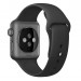 Apple Watch Black Sport Band Space Black Stainless Steel Pin - оригинална силиконова каишка за Apple Watch 42мм, 44мм, 45мм, Ultra 49мм (черен) (разопакован продукт) 2