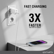 4smarts GaN 2C Wall Charger Dual USB-C 45W (white) 4
