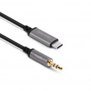 Moshi USB-C to 3.5 mm Audio Cable - USB-C към 3.5 мм аудио кабел (120 см) (черен) 1
