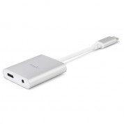 Moshi USB-C Digital Audio Adapter with Charging (silver) 1